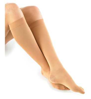 Neo G Travel and Flight Compression Socks Large Beige