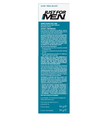 Just For Men Moustache & Beard Brush-In Colour Gel, Black