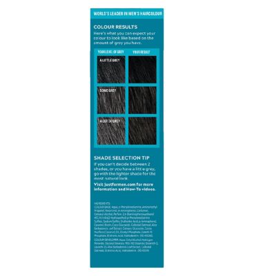 Just For Men Moustache & Beard Brush-In Colour Gel, Black