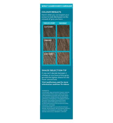 Just For Men Moustache & Beard Brush-In Colour Gel, Light Brown