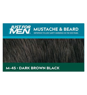 Just For Men Moustache & Beard Brush-In Colour Gel, Dark Brown - Black