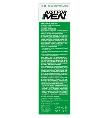 Just For Men Hair Colourant, Natural Dark Brown Black