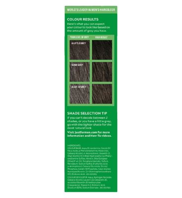 Just For Men Hair Colourant, Natural Dark Brown Black