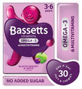 Bassetts Blackcurrant & Apple Flavour Multivitamins with Omega 3 - 3-6 Years. 30 Pack