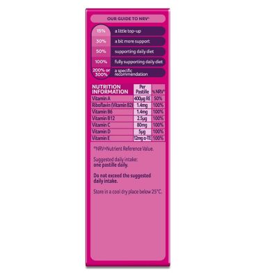 Bassetts Multivitamins Raspberry Flavour Soft & Chewies 7-11 Years - 30