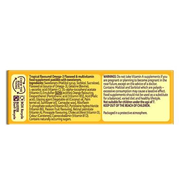 Bassetts Multivitamins Tropical Flavour Soft & Chewies 7-11 Years - 30