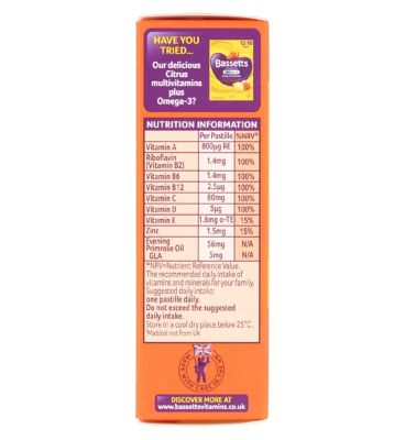 Bassetts Multivitamins Orange & Passionfruit Flavour Soft & Chewies 12-18 Years - 30