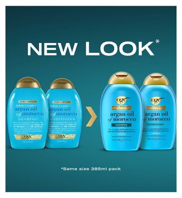 OGX Hydrate & Revive+ Argan Oil of Morocco Extra Strength pH Balanced Shampoo 385ml