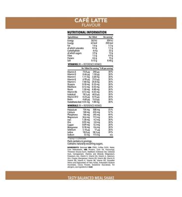 SlimFast Café Latte Flavour Shake 6 x 325ml