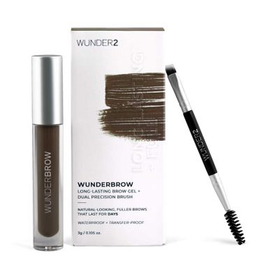 WUNDER2 WUNDERBROW Extra Long-Lasting Eyebrow Gel Black/Brown