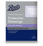 Boots  Gentle Removal Dressings - 5 pack of 8.3cm x 6xm.