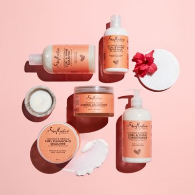 Sheamoisture Coconut & Hibiscus Curl & Shine Shampoo for Curly Hair 384 ML