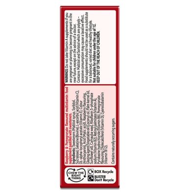 Bassetts Adult Multivitamins Raspberry & Pomegranate Flavour 30 Pastilles