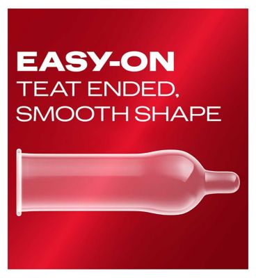 Durex Thin Feel Condoms Extra Silicone Lube - Regular Fit - 12 pack
