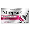 Strepsils Extra Cherry - Throat Pain Relief Lozenges 24s