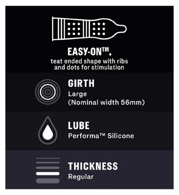 Durex Mutual Climax Condoms Silicone Lube - Regular Fit - 12 pack