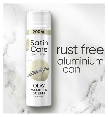 Venus Satin Care Shaving Gel for Dry Skin with Vanilla Cashmere - 200ml