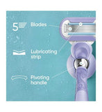 Gillette Venus Razor Blades, Extra Smooth Swirl 5 Blade Women’s Razor Blades X3