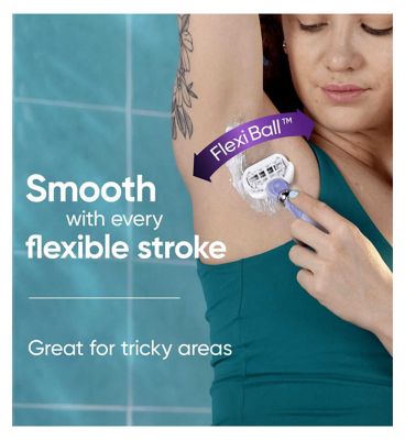 Gillette Venus Razor Blades, Extra Smooth Swirl 5 Blade Women’s Razor Blades X6