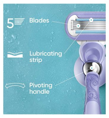 Gillette Venus Razor Blades, Extra Smooth Swirl 5 Blade Women’s Razor Blades X6