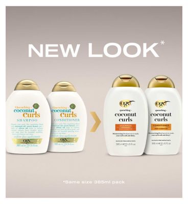 OGX Quenching+ Coconut Curls pH Balanced Shampoo 385ml