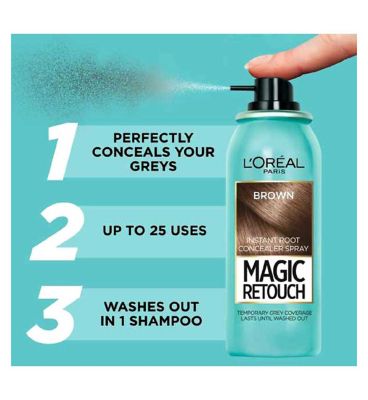 L’Oreal Paris Magic Retouch Brown Root Touch Up, Temporary Instant  Root Concealer Spray With Easy Application, 75ml