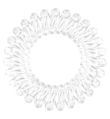 invisibobble POWER Clear Strong Hold Hair Ties, 3 Pack