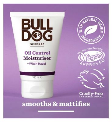 Bulldog Skincare Oil Control Face Moisturiser for Men 100ml
