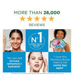 Garnier Moisture Bomb Pomegranate Hydrating Face Sheet Mask Dehydrated Skin 32g