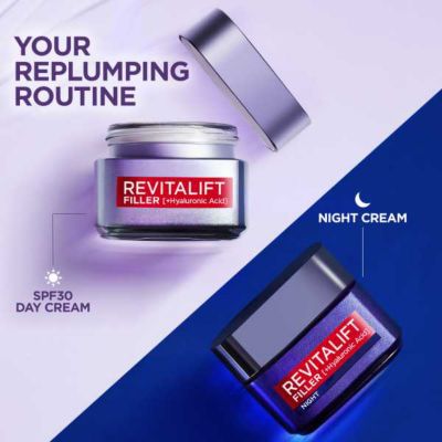 L'Oreal Paris Revitalift Filler Hyaluronic Acid Anti Ageing Night Cream 50ml