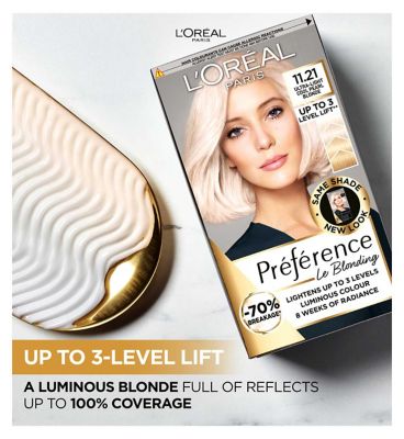 L'Oreal Paris Preference 11.21 Ultra Light Very Very Light Pearl Blonde Permanent Hair Dye