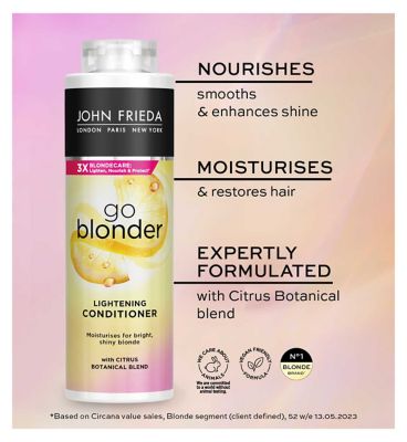 John Frieda Sheer Blonde Go Blonder Lightening Conditioner 500ml