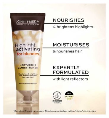 John Frieda Sheer Blonde Highlight Activating Moisturising Conditioner 250ml