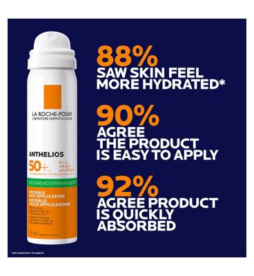 La Roche-Posay Anthelios Invisible Anti-Shine Mist Sunscreen SPF50 75ml
