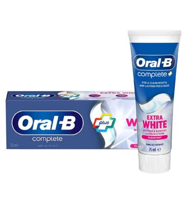 Oral-B Complete Plus Extra White Toothpaste 75ml