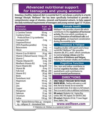 Vitabiotics Wellteen Her - 30 Tablets