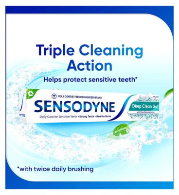 Sensodyne Sensitive Toothpaste Daily Care Deep Clean Gel 75ml