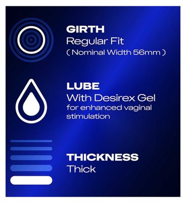 Durex Intense Ribbed & Dotted Condoms with Lubricant - 12 Pack