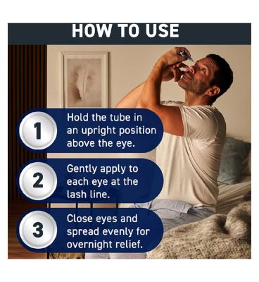 Hycosan Night - Soothing Relief and Protection against Dry, Tired and Burning Eyes While You Sleep - Preservative Free