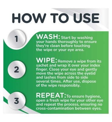 Optase Tea Tree Oil Eyelid Cleansing Wipes - for Daily Eyelid Hygiene & Relief for Tired Eyes - 20 Sterile Wipes
