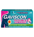 Gaviscon Double Action Heartburn & Indigestion Mint Flavour Tablets x24