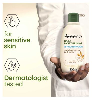AVEENO® Daily Moisturising Yogurt Body Wash – Vanilla & Oat Scented 300ml