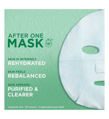 Garnier Moisture Bomb Green Tea Hydrating Face Sheet Mask