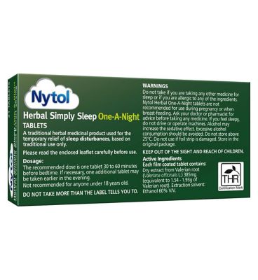 Nytol Herbal Simply Sleep One-A-Night Tablets