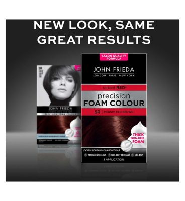 John Frieda Precision Foam Colour 5R Medium Red Brown 130ml