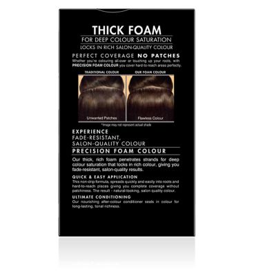 John Frieda Precision Foam Colour 3N Deep Brown Black 130ml