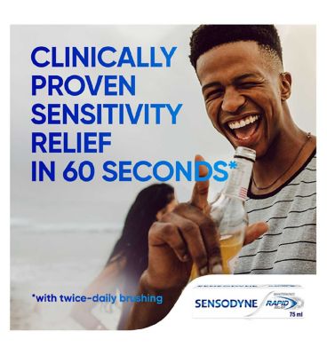Sensodyne Rapid Relief Whitening Sensitive Teeth Toothpaste 75ml