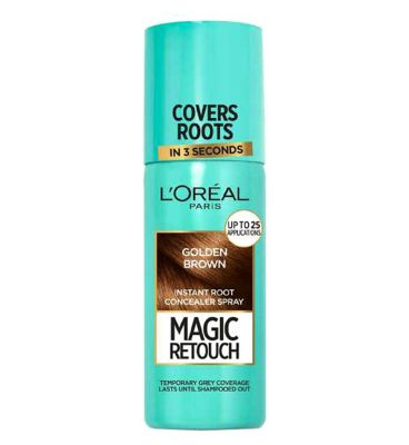 L’Oreal Paris Magic Retouch Golden Brown Root Touch Up, Temporary Instant Root Concealer Spray With Easy Application, 75ml