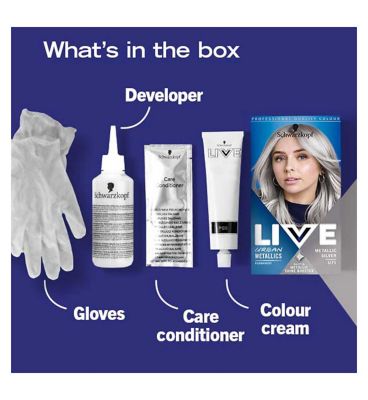 Schwarzkopf LIVE Metallic Silver U71 Permanent Hair Dye