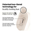 Tangle Teezer Compact Styler Detangling Hairbrush Rose Gold Luxe